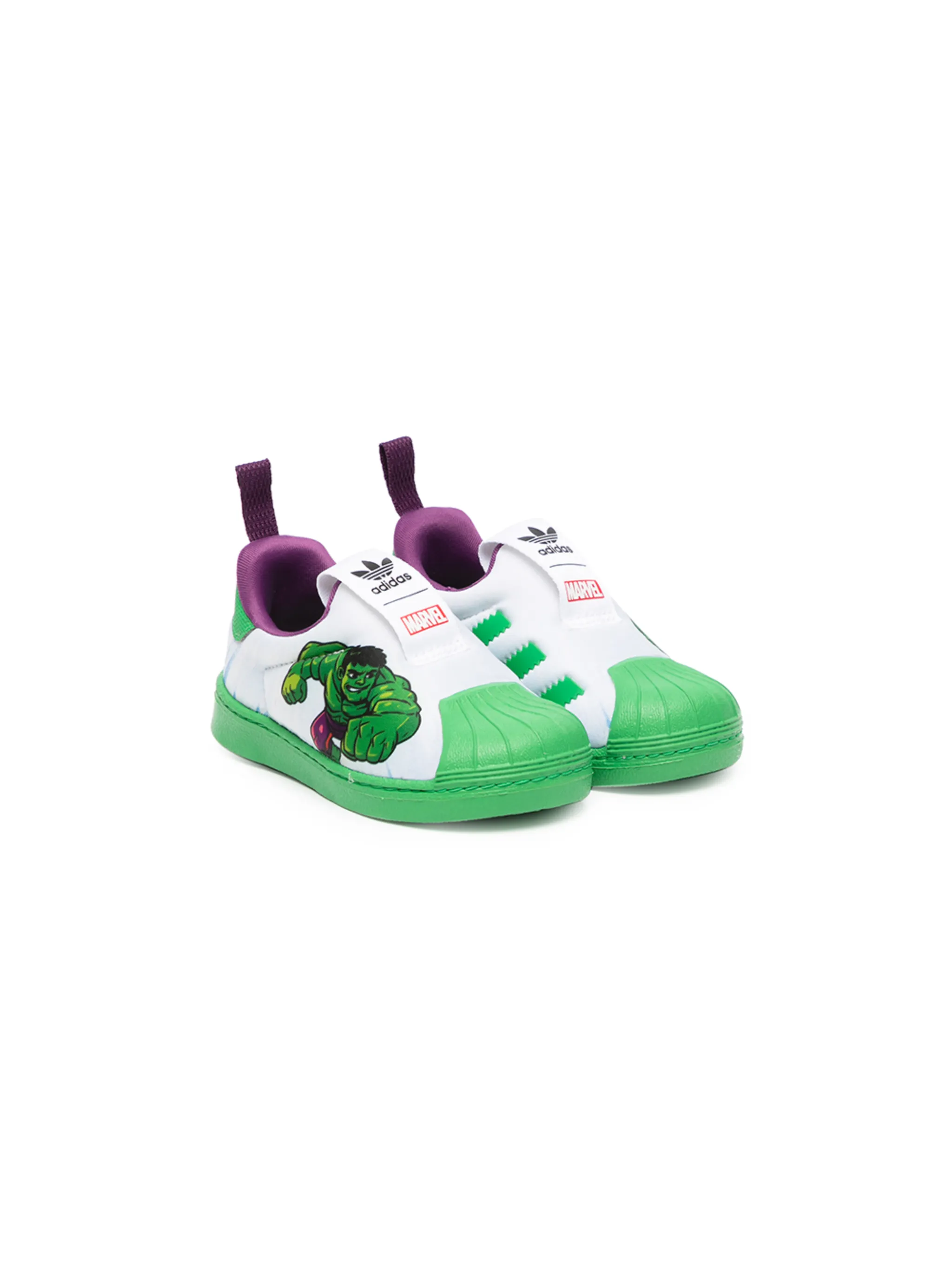 

Кроссовки Hulk Superstar 360 Adidas Kids, зеленый