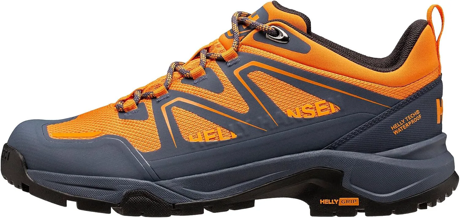 Мужские водонепроницаемые треккинговые ботинки Helly-Hansen Cascade Low HT - прочная обувь для активного отдыха, легкие и удобные ботинки для походов Helly Hansen, оранжевый