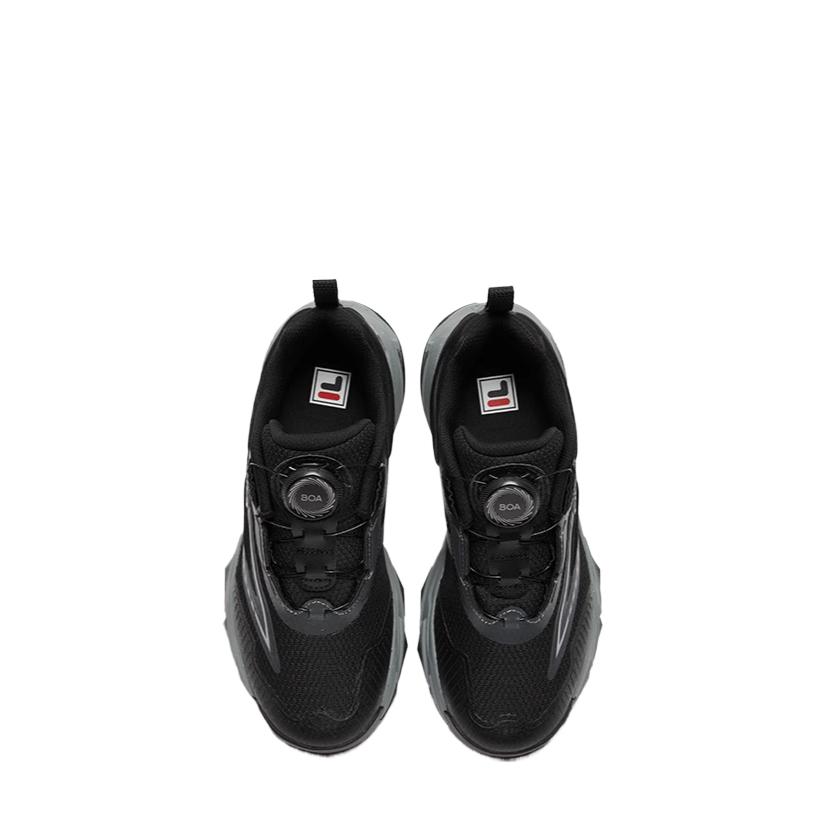 FILA KIDS Дышащие нескользящие детские кроссовки low top для тренировок black/shadow black gray kids' — фото 3