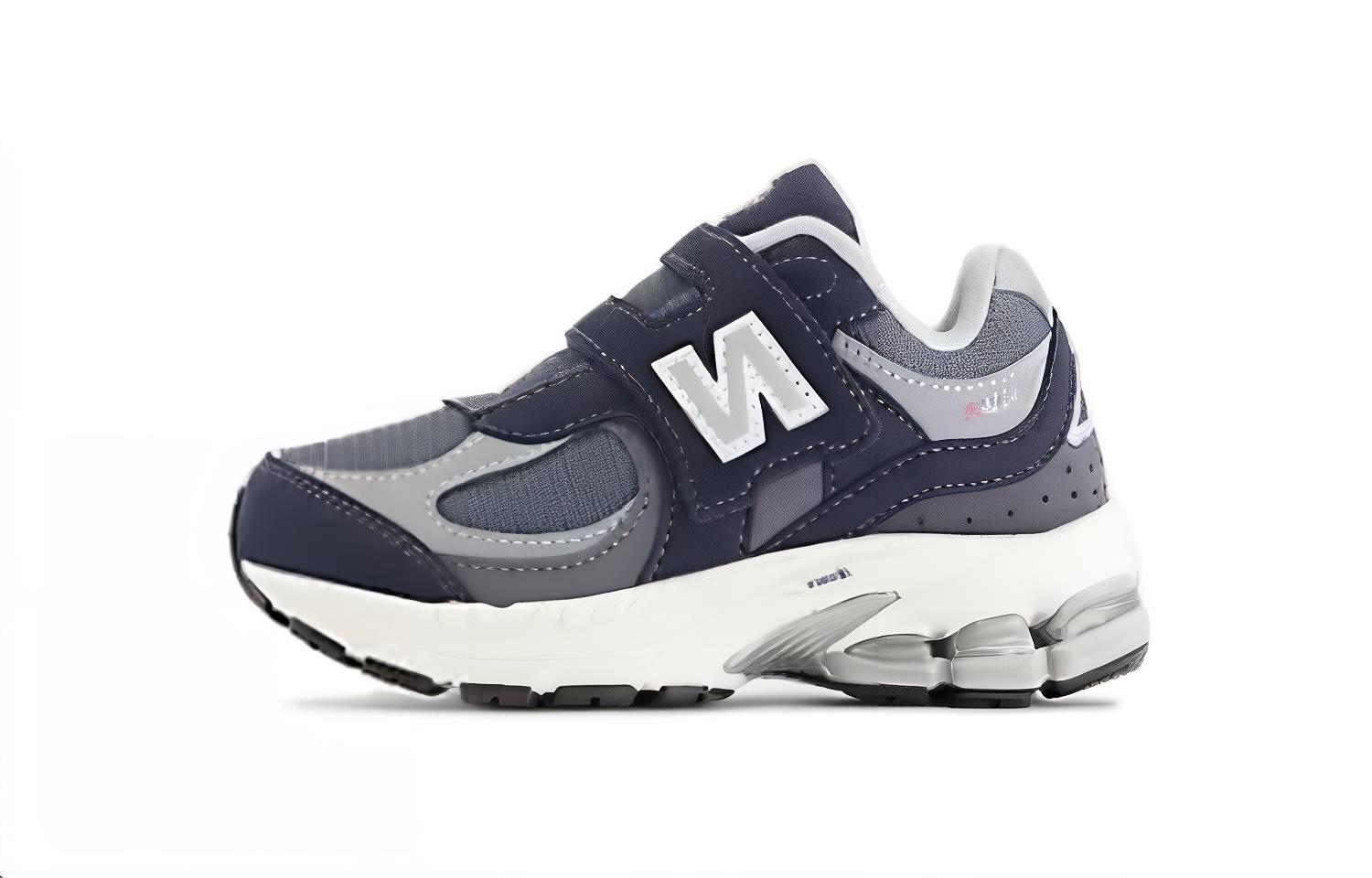 

New Balance 2002 Hook & Loop износостойкие низкие детские ботинки blue silver для малышей