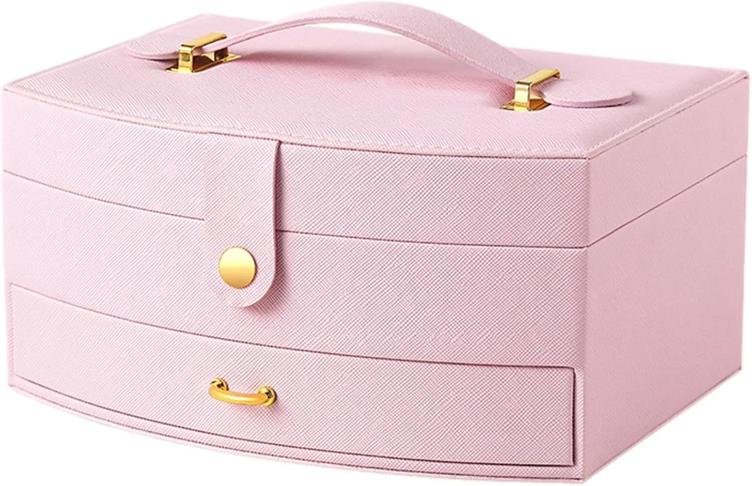 Органайзер для заколок и резинок для волос с зеркалом Jpsdows, Pink