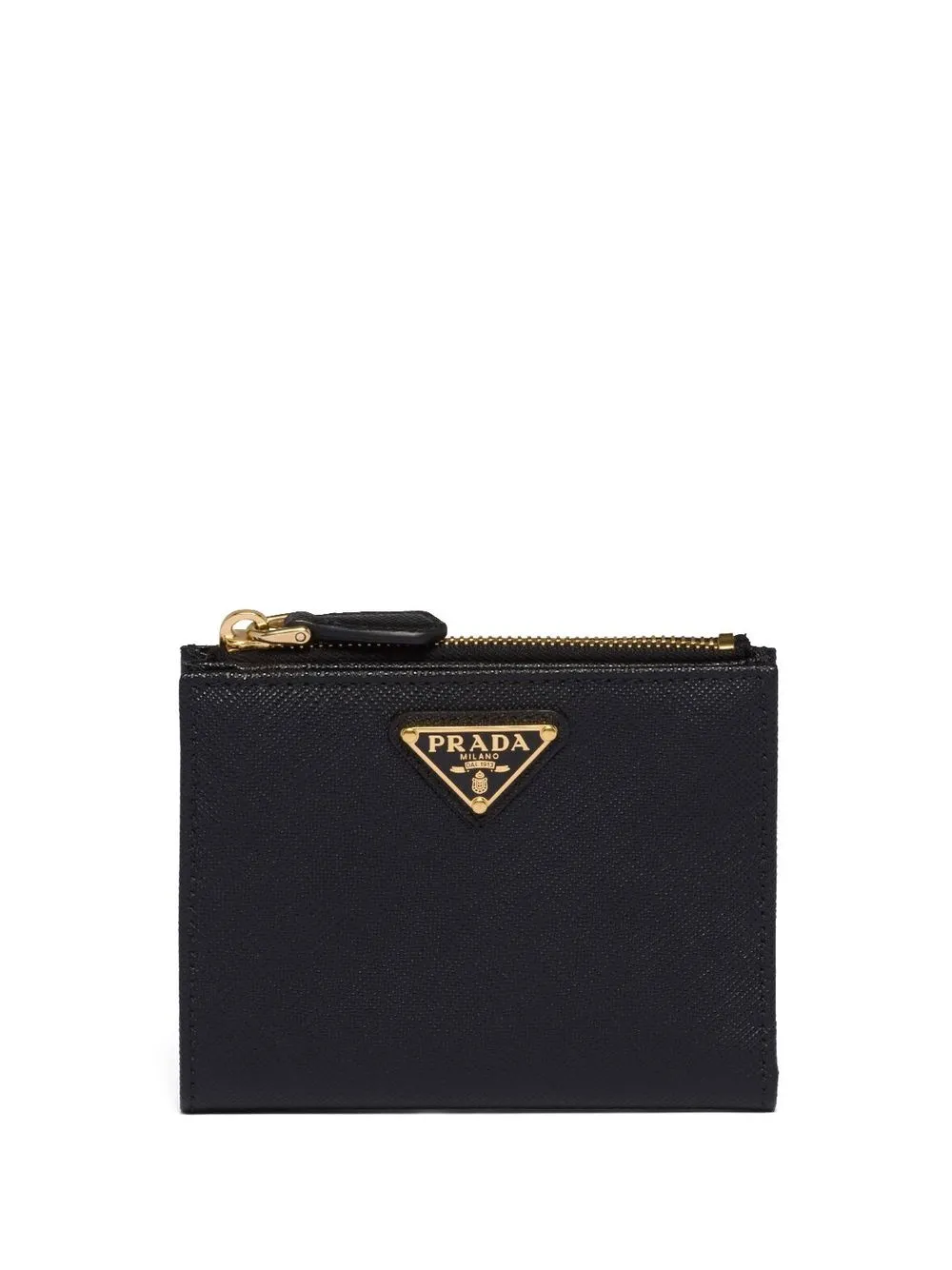 

Кошелек из сафьяновой кожи с логотипом Prada, черный
