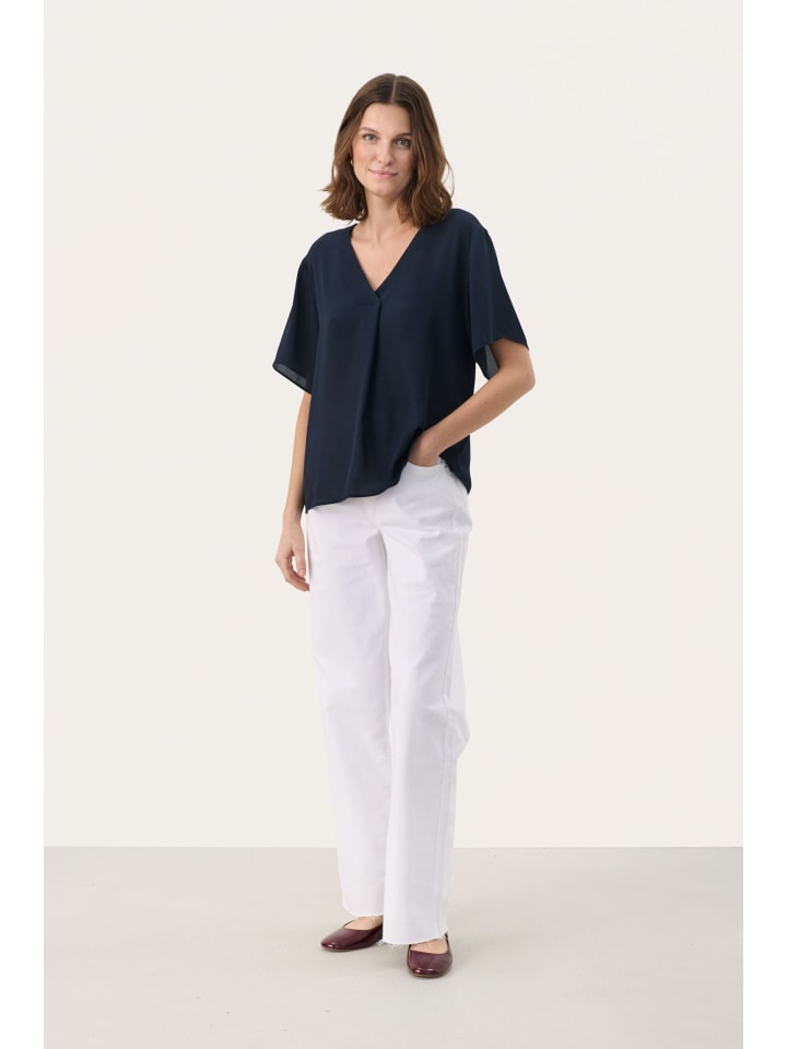 

Блузка с короткими рукавами SanayaPW, свободного кроя, в цвете After Midnight PART TWO