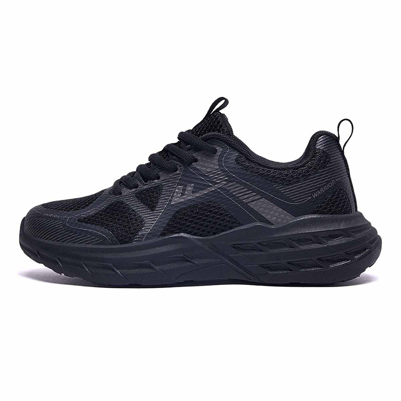 

WARRIOR Износостойкие дышащие низкие спортивные кроссовки унисекс черные, цвет Black