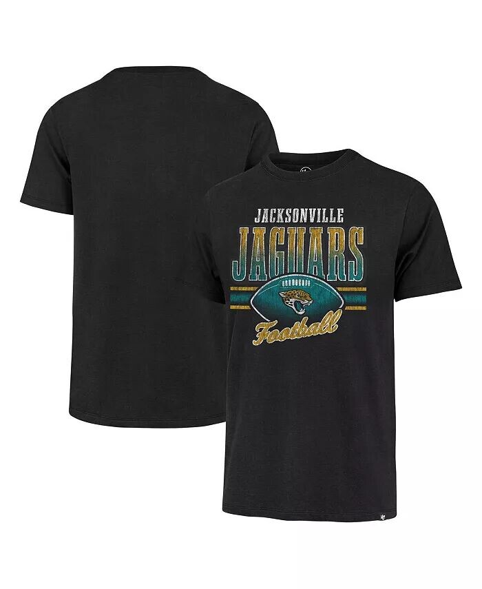 

Мужская черная потертая футболка Jacksonville Jaguars Last Call Franklin '47 Brand
