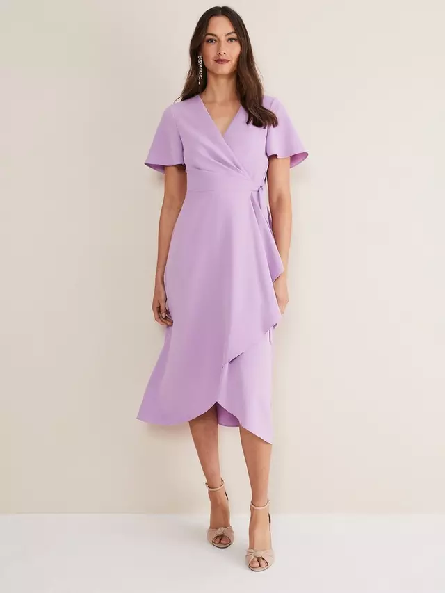 

Платье Phase Eight Julissa Wrap Midi, цвет crocus
