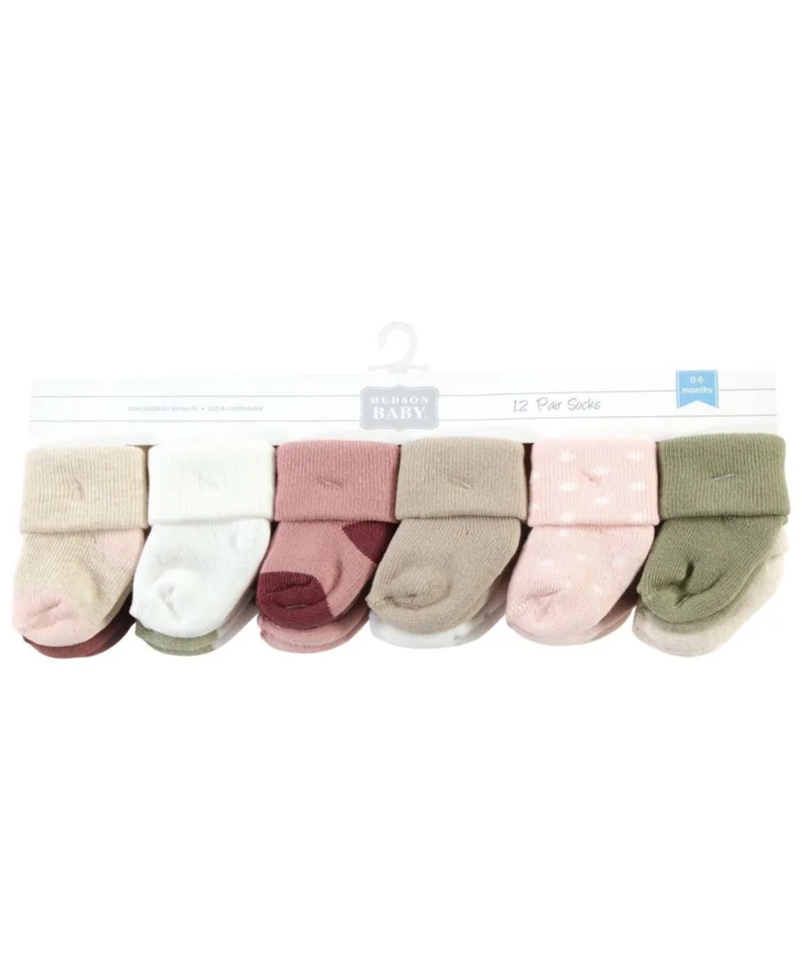 24 махровых носка Hudson Baby, Mauve Sage Dot — фото 3
