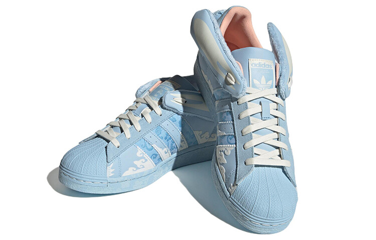 Кроссовки Adidas Originals Originals Superstar Papercut X Melting Sadness 'Blue White' — фото 3