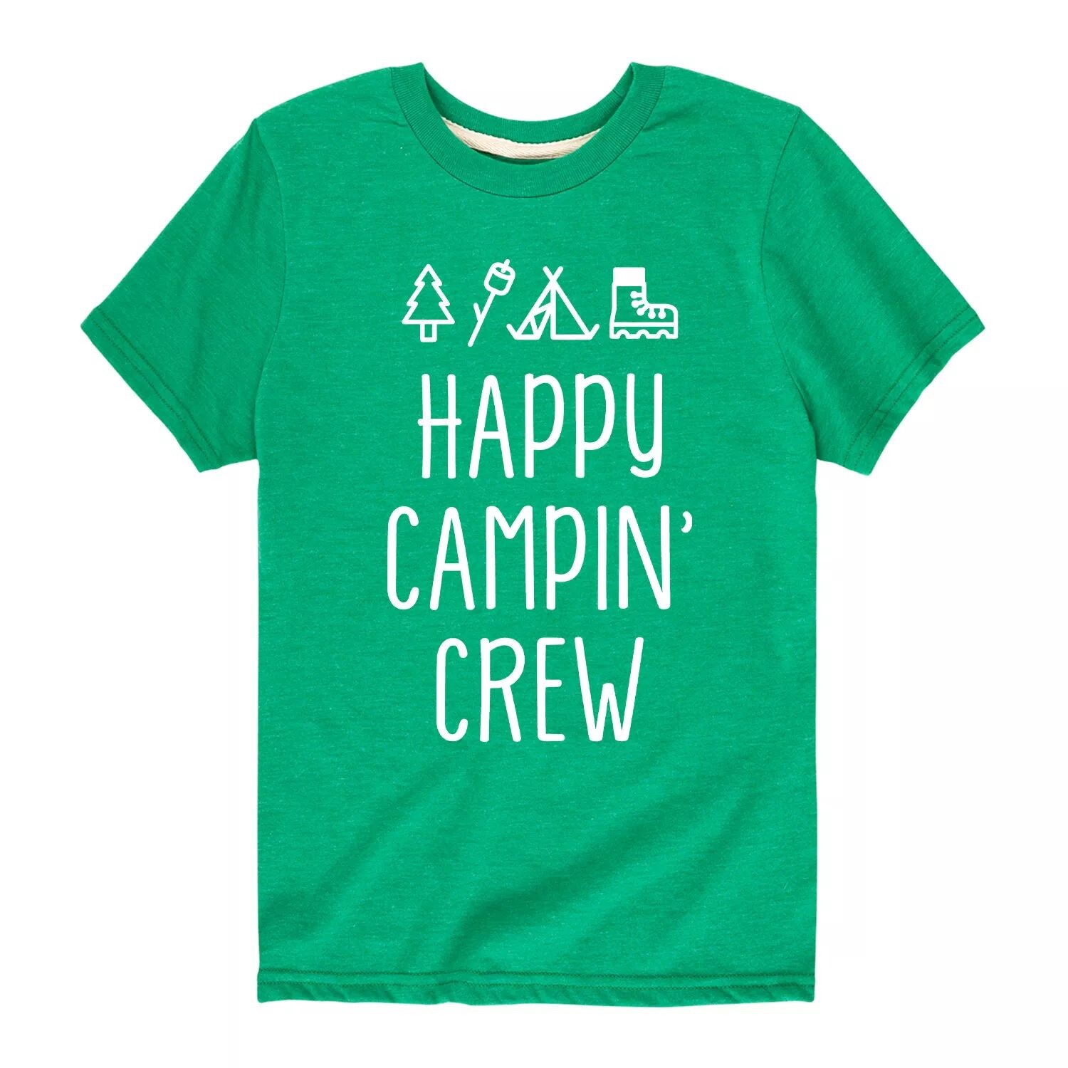 

Футболка Happy Campin' Crew для мальчиков 8–20 лет Licensed Character, зеленый