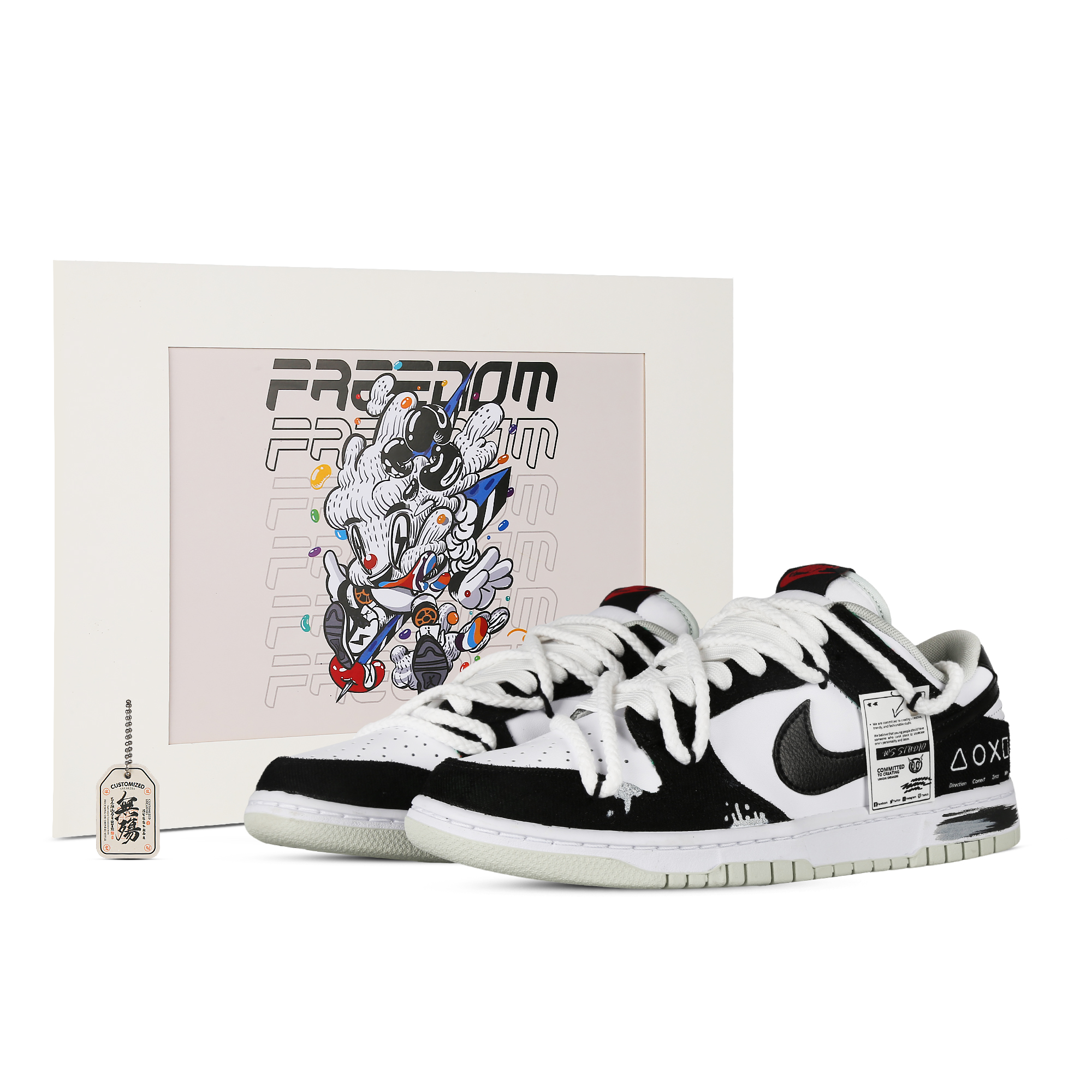 

Кроссовки Nike Dunk Skateboard Shoes Men Low-Top Black White