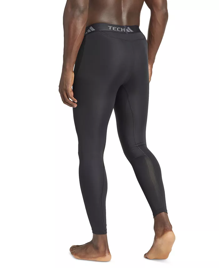 Мужские компрессионные леггинсы Tech-Fit TF Long adidas, черный — фото 2