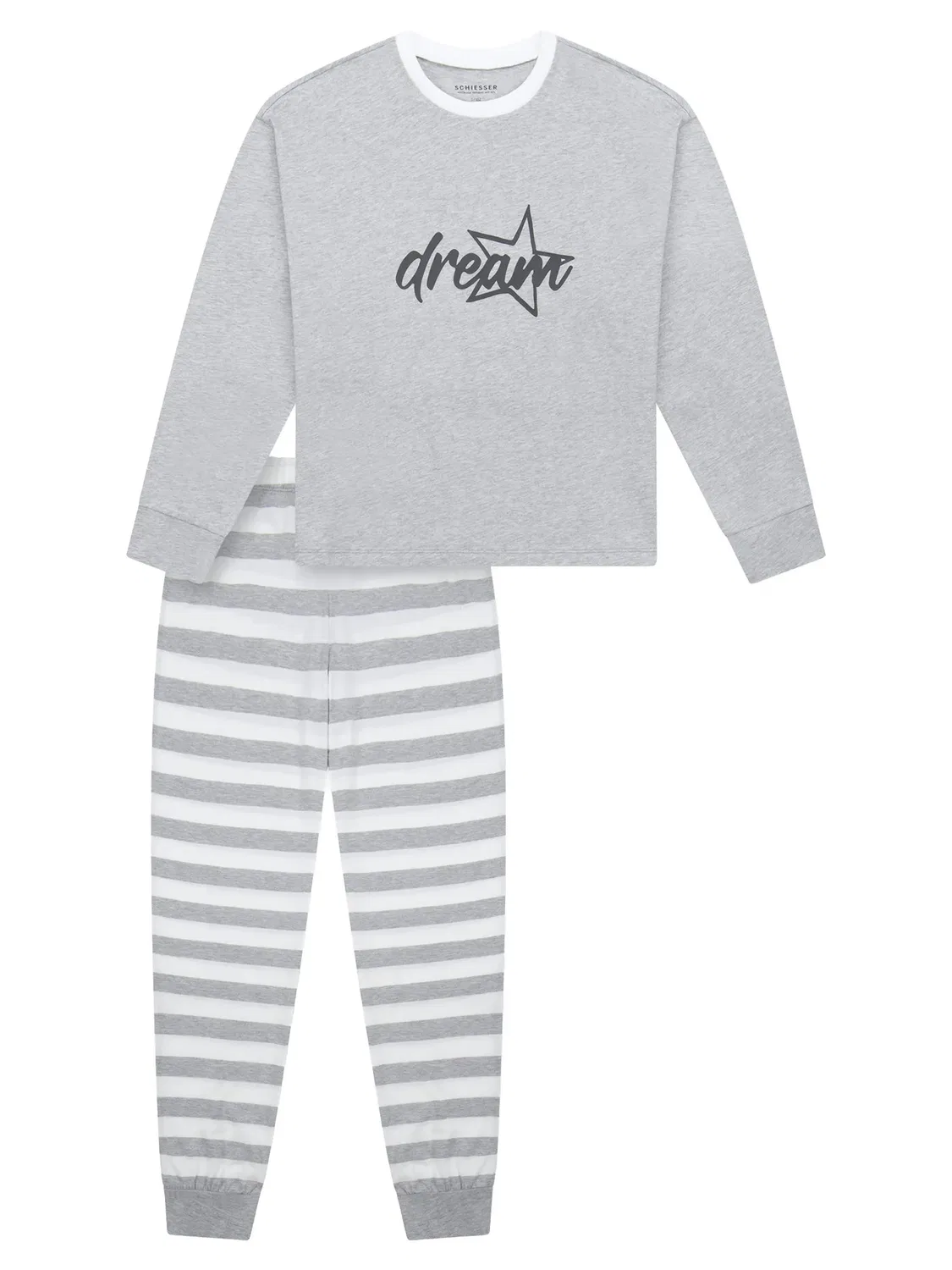 Пижама Nightwear, Schiesser, серо-меланж