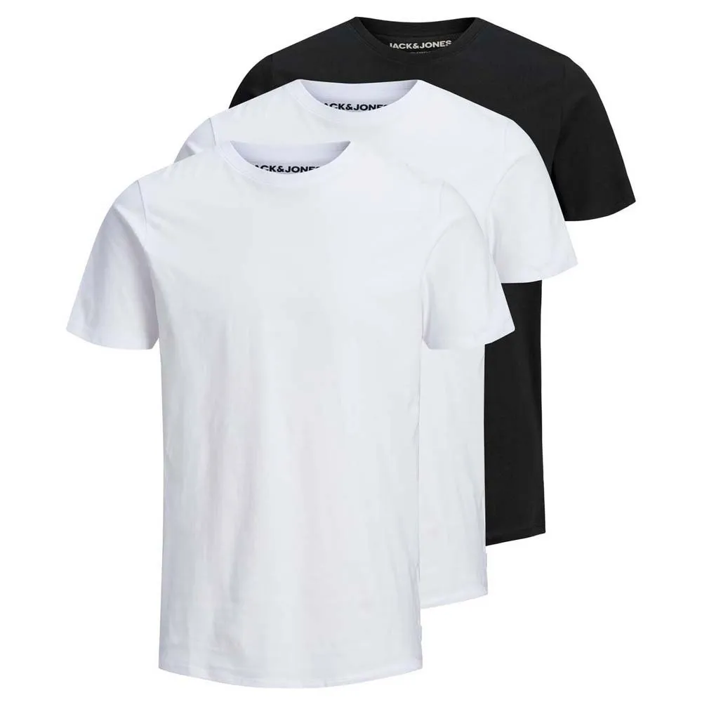 

Футболка Jack & Jones Organic Basic 3 Pack, белый/черный