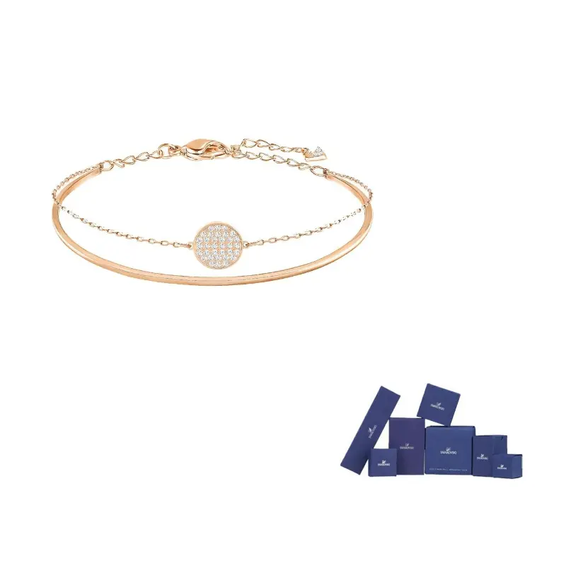 

Swarovski Хрустальный браслет для женщин с розовым золотым покрытием