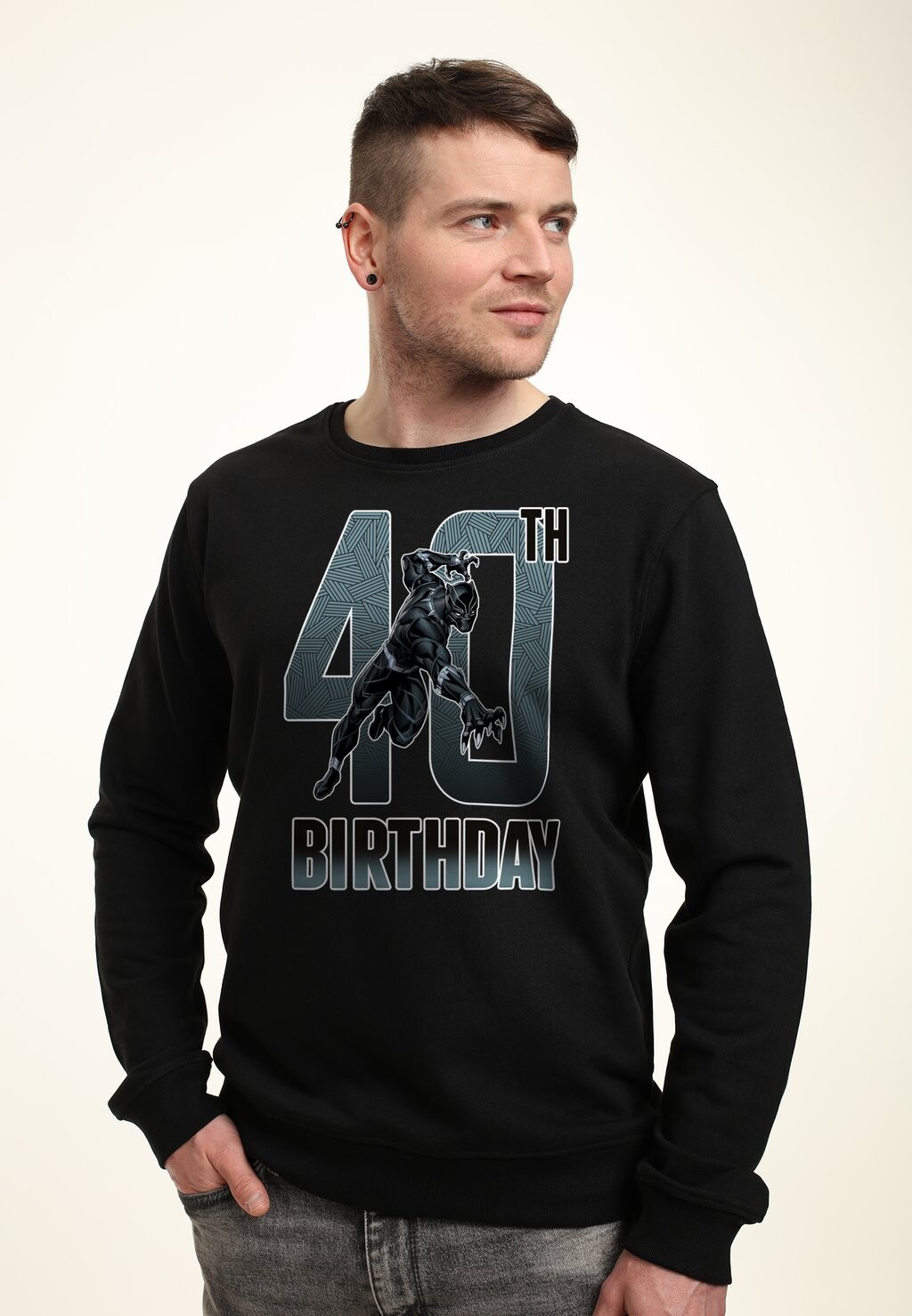 

Толстовка AVENGERS CLASSIC BLACK PANTHER 40TH BDAY Marvel, черный