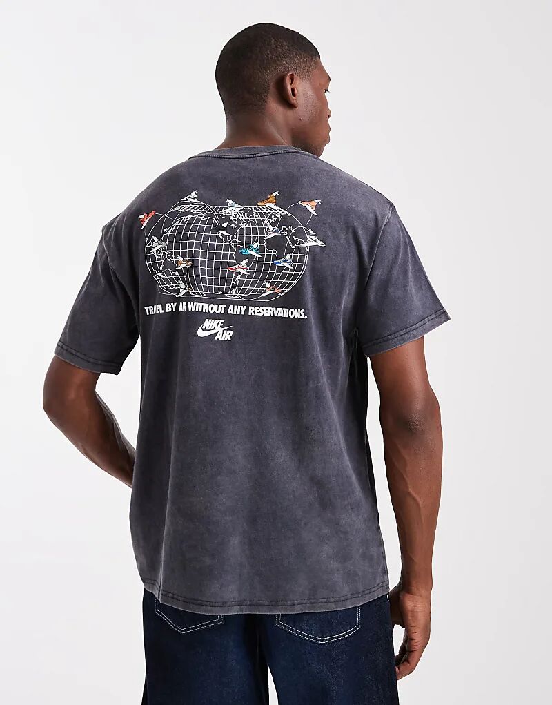 

Футболка Nike с коротким рукавом серого цвета