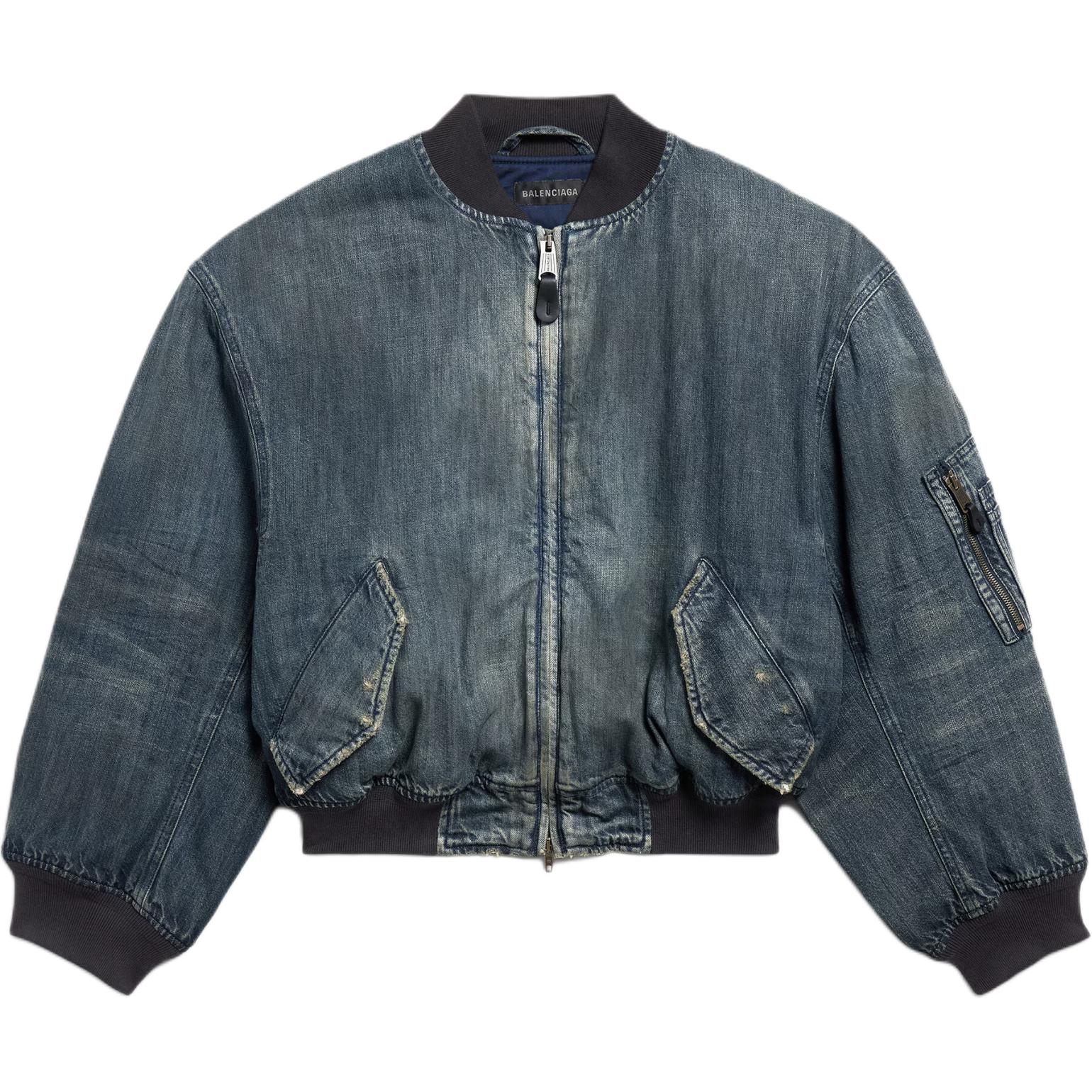 

Женская свободная куртка-пуховик Balenciaga, синий