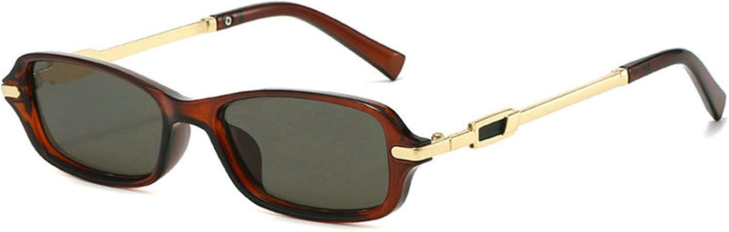 

Willochra Популярные модные прямоугольные солнцезащитные очки для женщин, металлическая оправа, защита от УФ-излучения UV400, мужские солнцезащитные очки в стиле ретро, C3