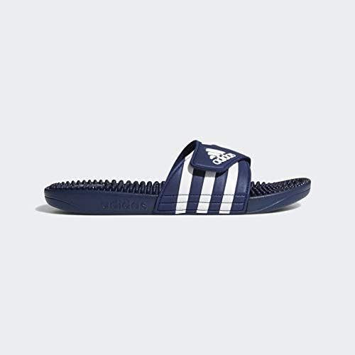 Мужские шлепанцы Adidas Adissage, белый/синий/темно-синий — фото 3