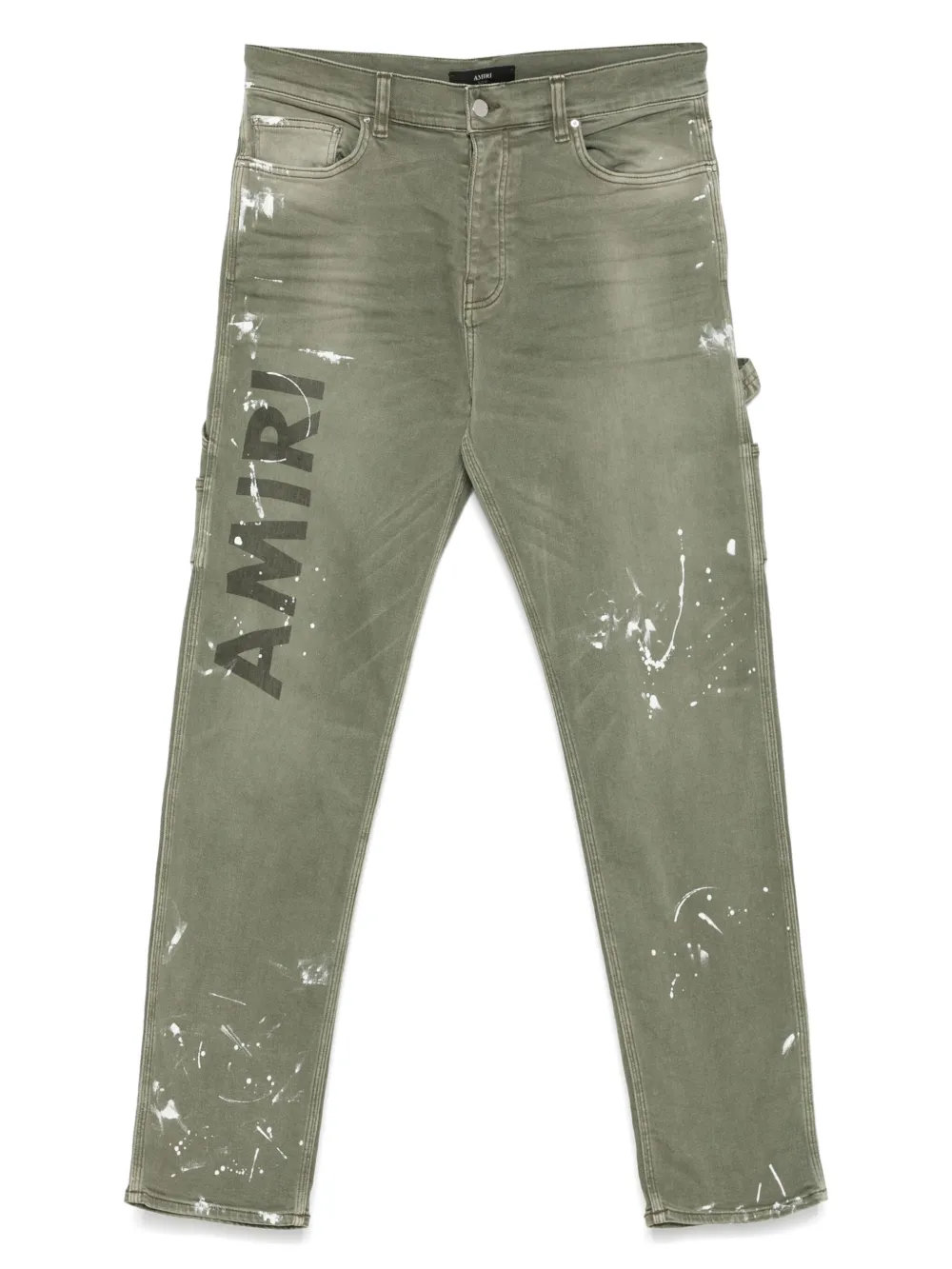 

Джинсы из эластичного хлопка с логотипом AMIRI, зеленый