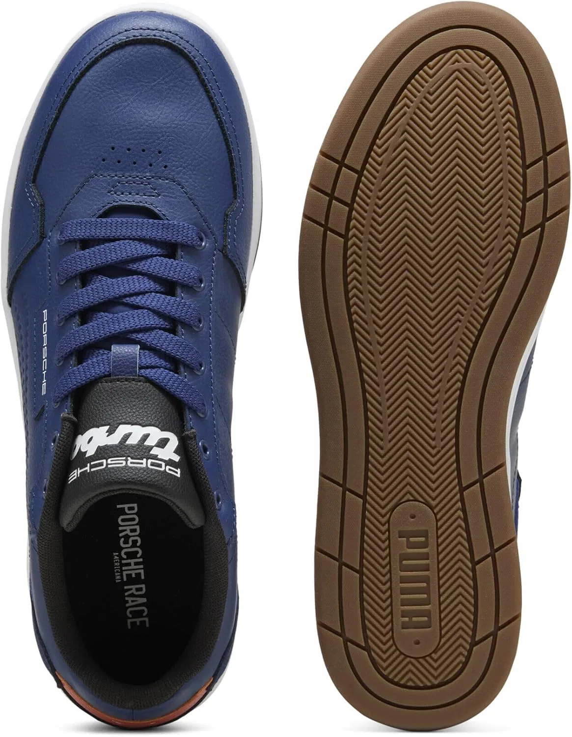 Кроссовки PUMA Adult Porsche Legacy Court Classic Lux, Blue Jewel — фото 4