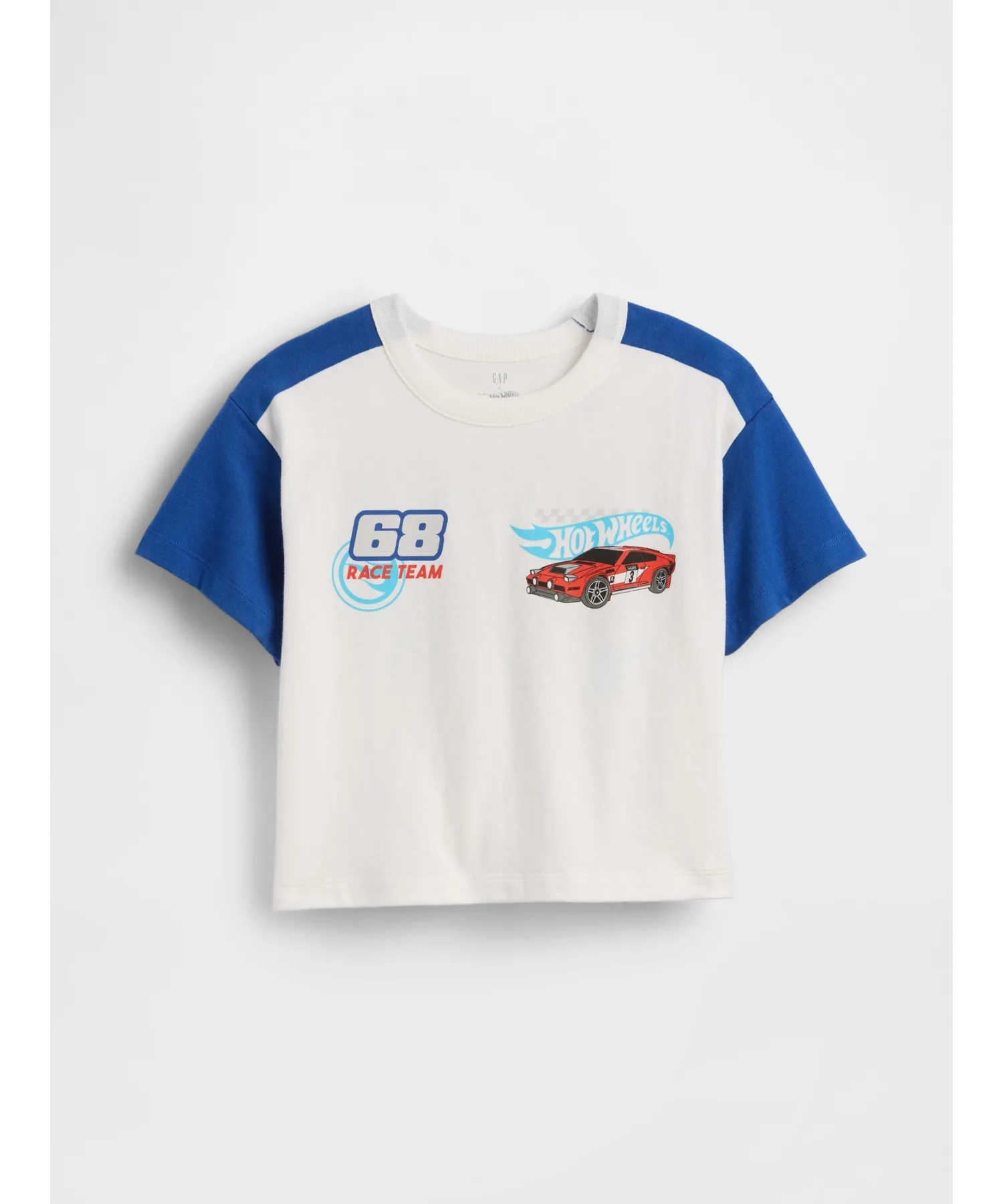 Детская футболка с принтом Hot Wheels GAP LOGO бежевая