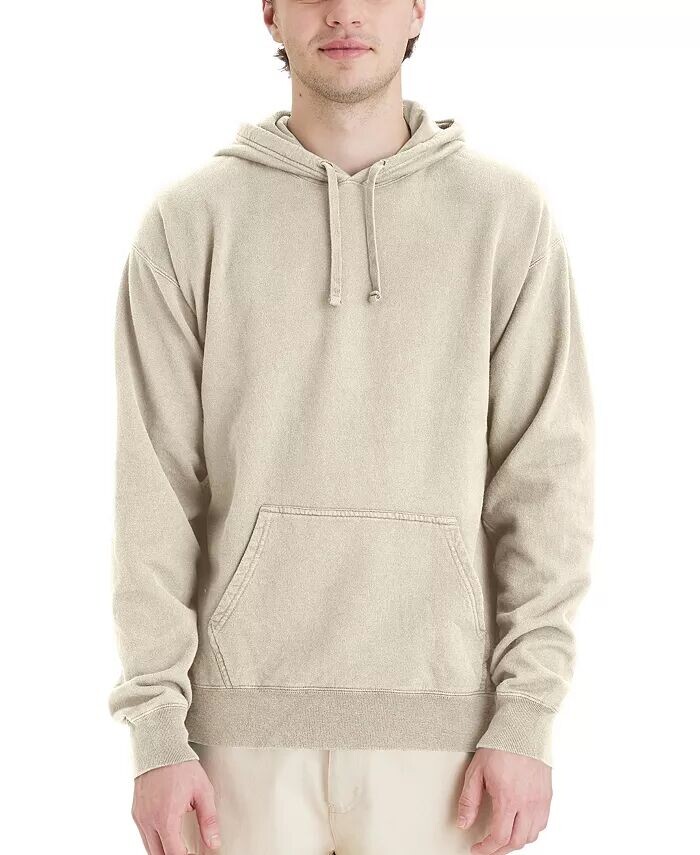 

Мужская толстовка из флиса, окрашенная в готовой одежде Hanes, бежевый