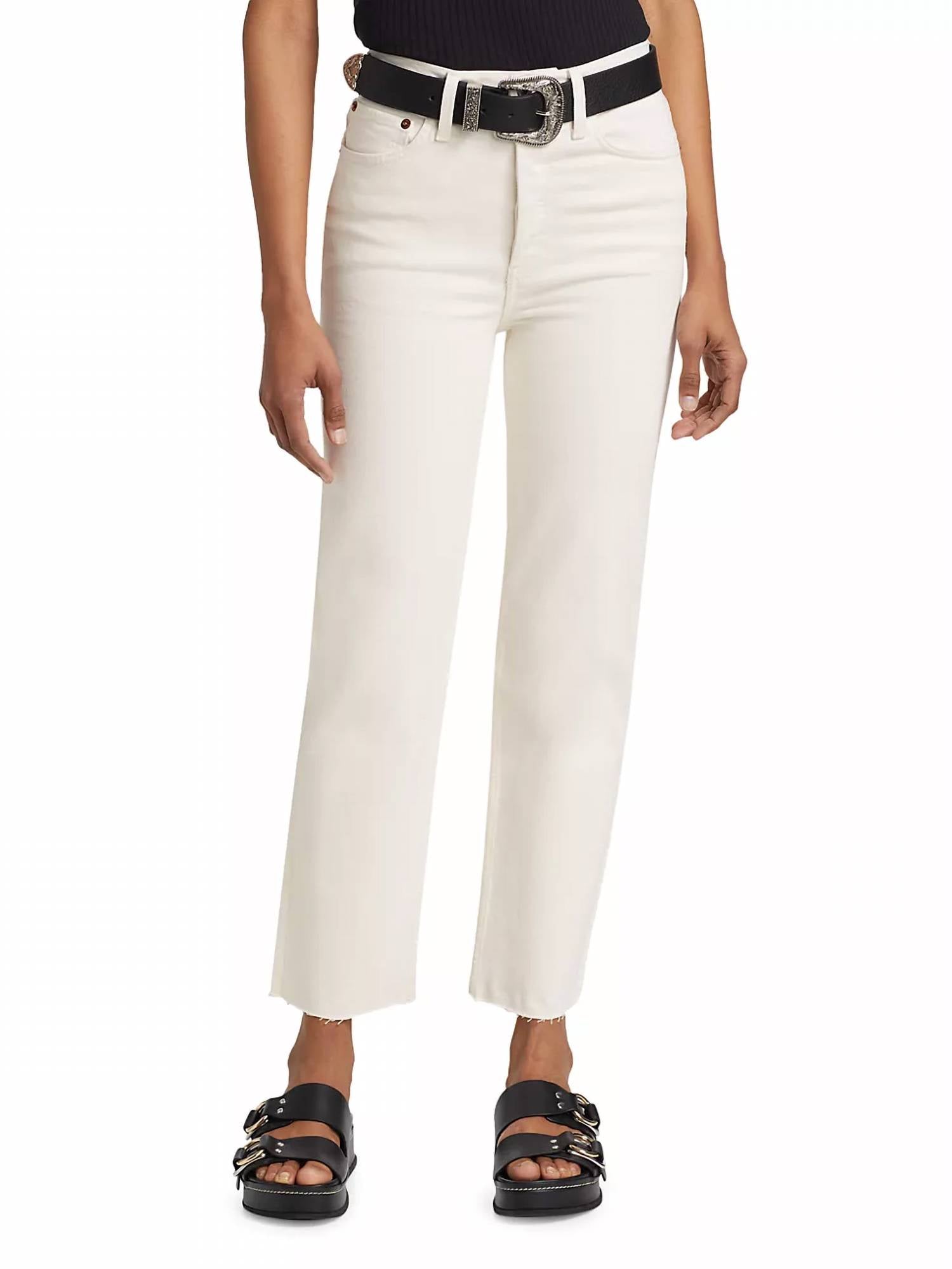 

Джинсы 70-х годов в винтажном белом цвете REDONE