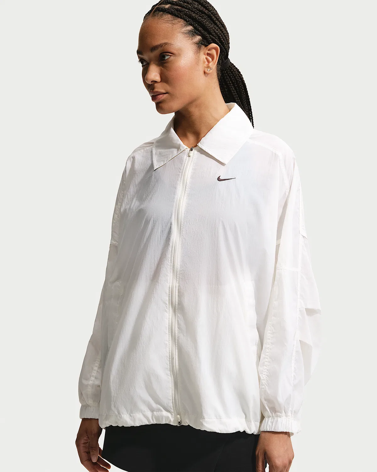 Женская свободная легкая UV-куртка Nike Sportswear, Sail/Black