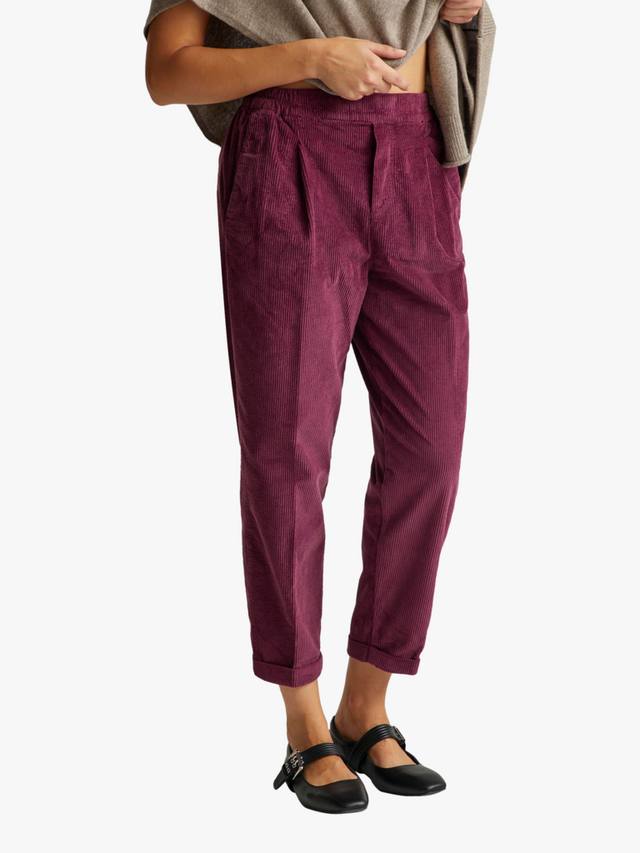 

Укороченные бархатные брюки Benetton, Violet