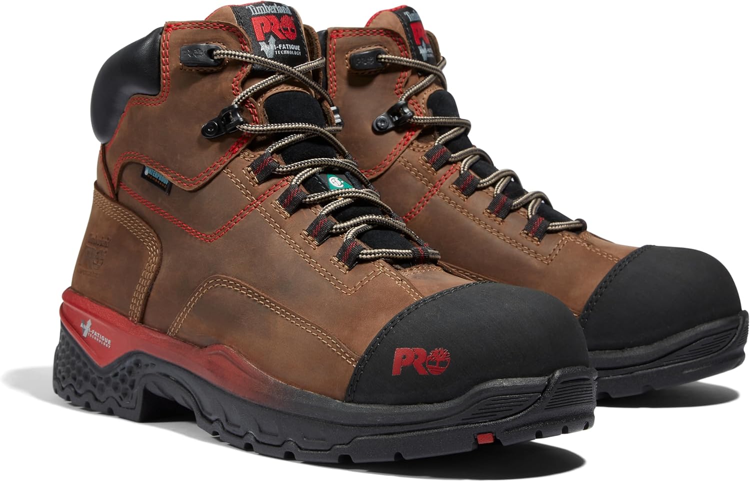 Мужские рабочие ботинки Timberland PRO Bosshog с композитным носком, водонепроницаемые, высотой 6 дюймов, коричневый — фото 2