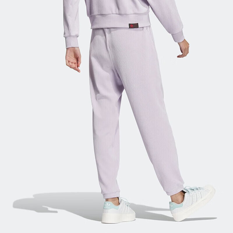 Трикотажные спортивные штаны женские сиреневые Adidas Originals — фото 3
