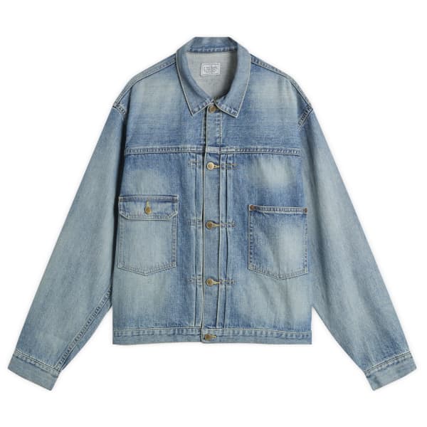 

Куртка дальнобойщика с изображением путешествия во времени Unlikely Dry Goods, Vintage Indigo 1977 Wash