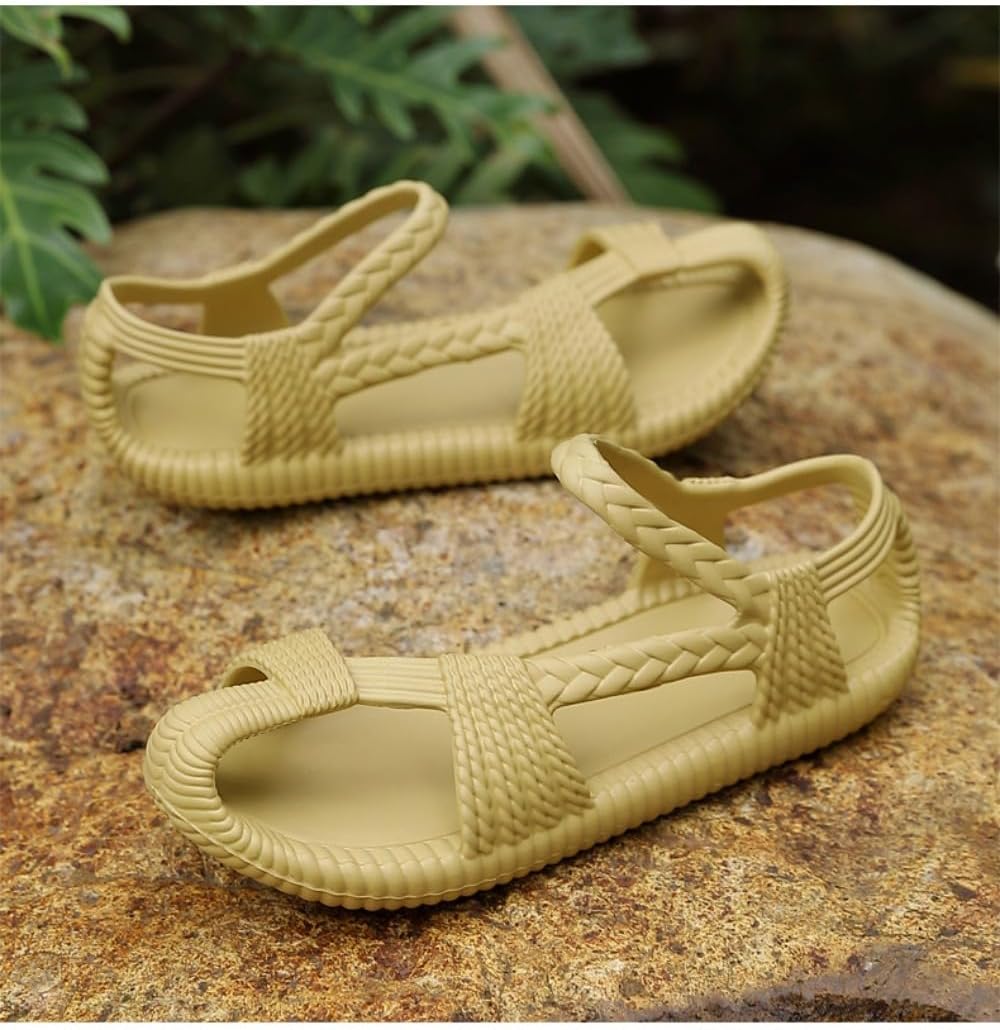 Мужские сандалии Barefoot Jesus с ремешком на щиколотке, пляжные шлепанцы Geerta, Tan — фото 3