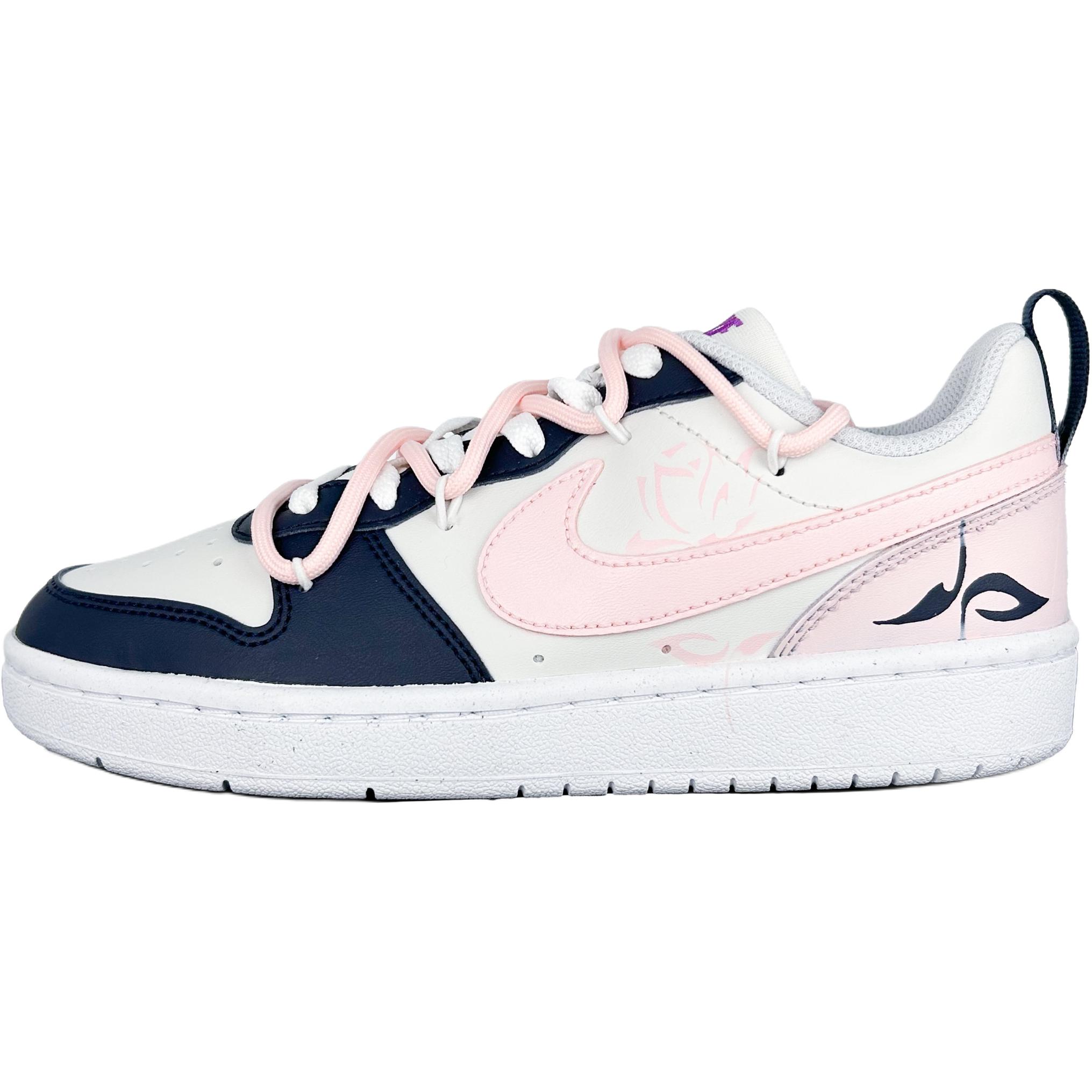 

Детские скейтерские кроссовки Court Borough для младших школьников Nike, синий/розовый/белый