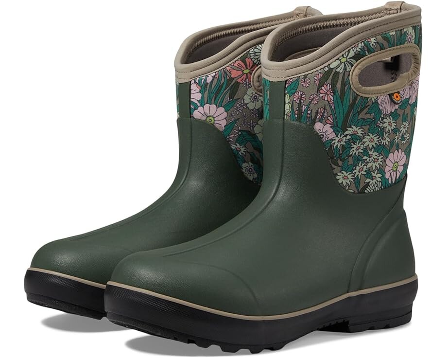 

Ботинки Bogs Classic II Mid - Vintage Floral, зеленый