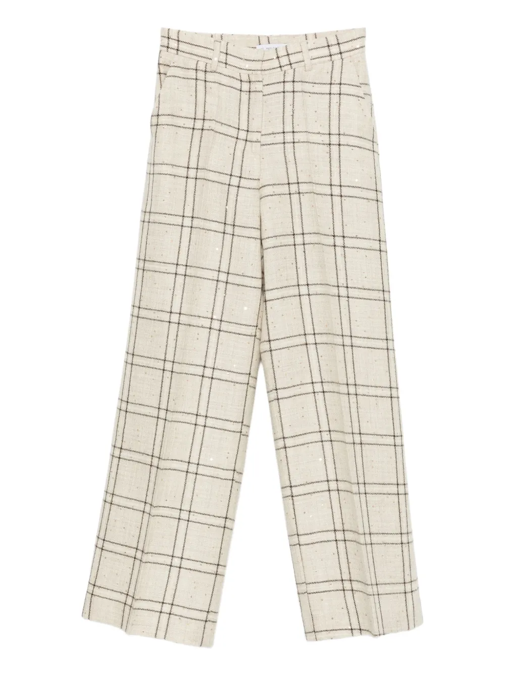 

Клетчатые брюки с пайетками Manuel Ritz, нейтральный