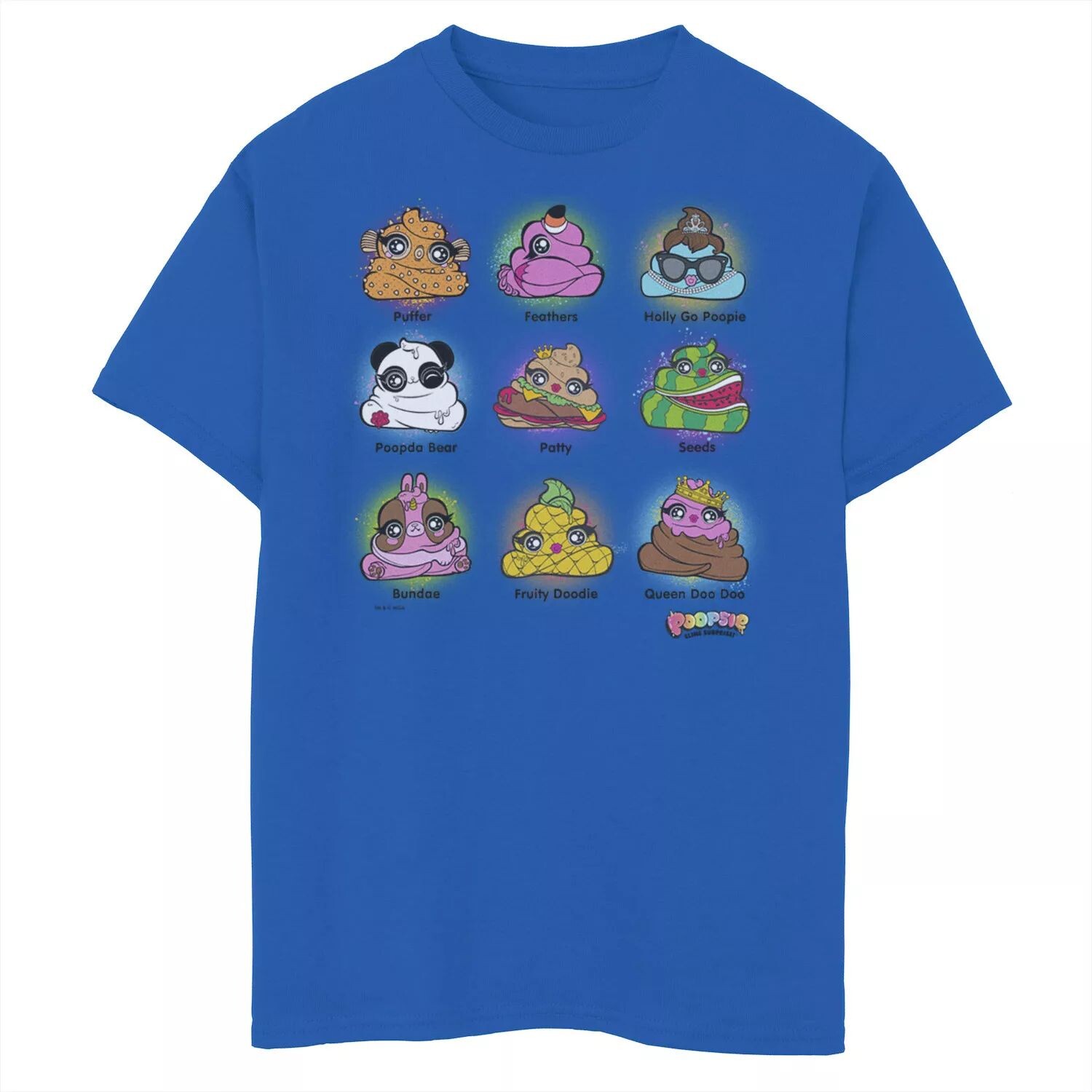 

Футболка с графическим изображением Poopsie Slime Surprise для мальчиков 8–20 лет, групповая фотография, аэрограф Licensed Character