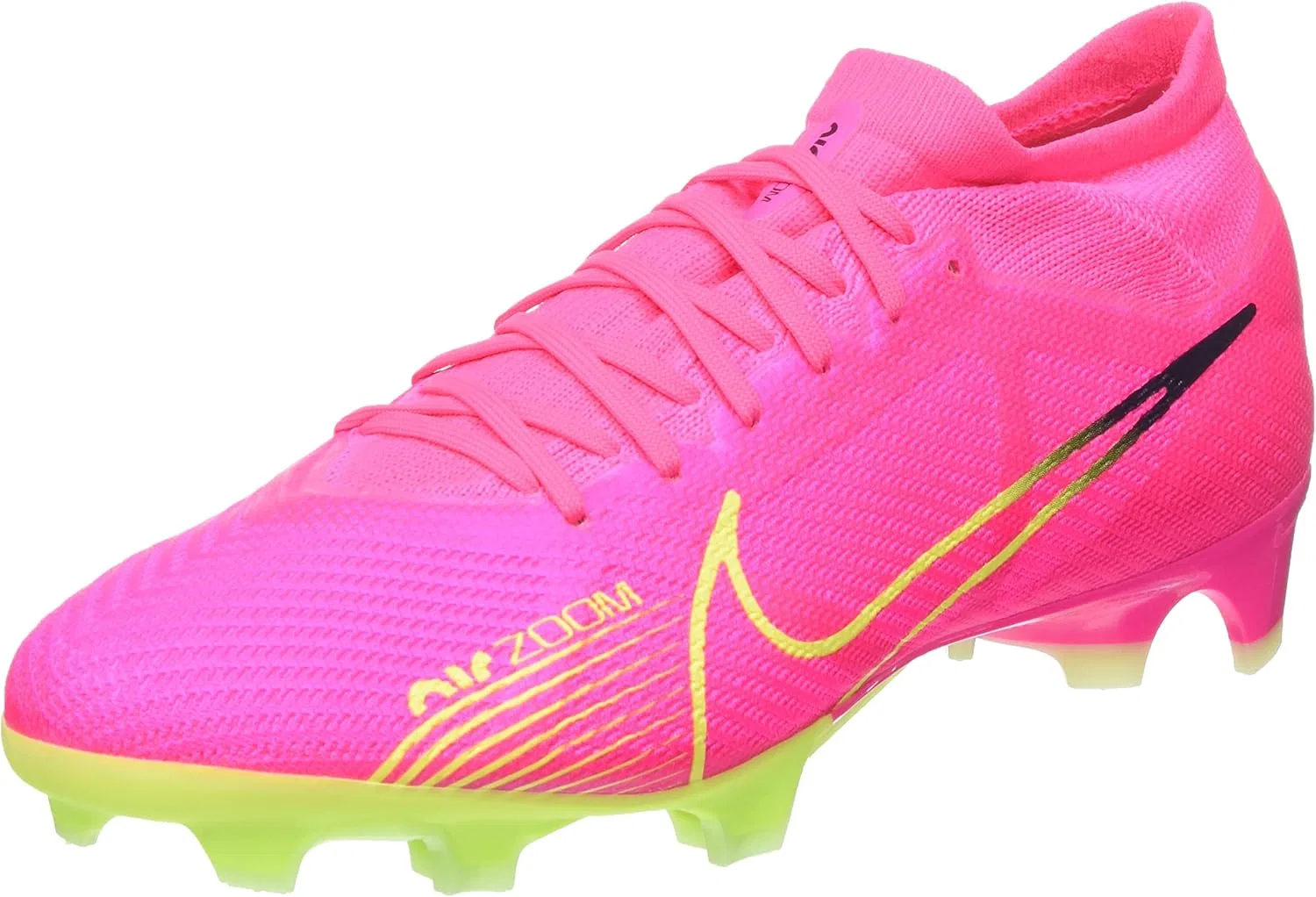 Кроссовки Nike Herren Zoom Vapor 15 Pro Fg Fußballschuhe, Pink Blast Volt Gridiron