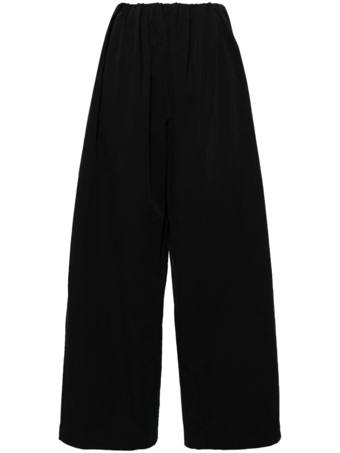 

MM6 Maison Margiela брюки со сборками и широкими штанинами, черный