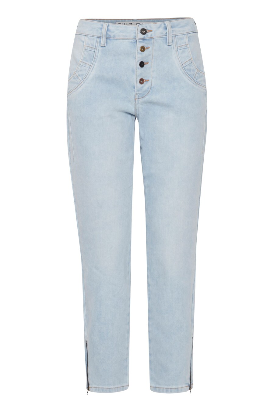 

Джинсы свободного кроя PULZ Jeans Malvina, светло-синий