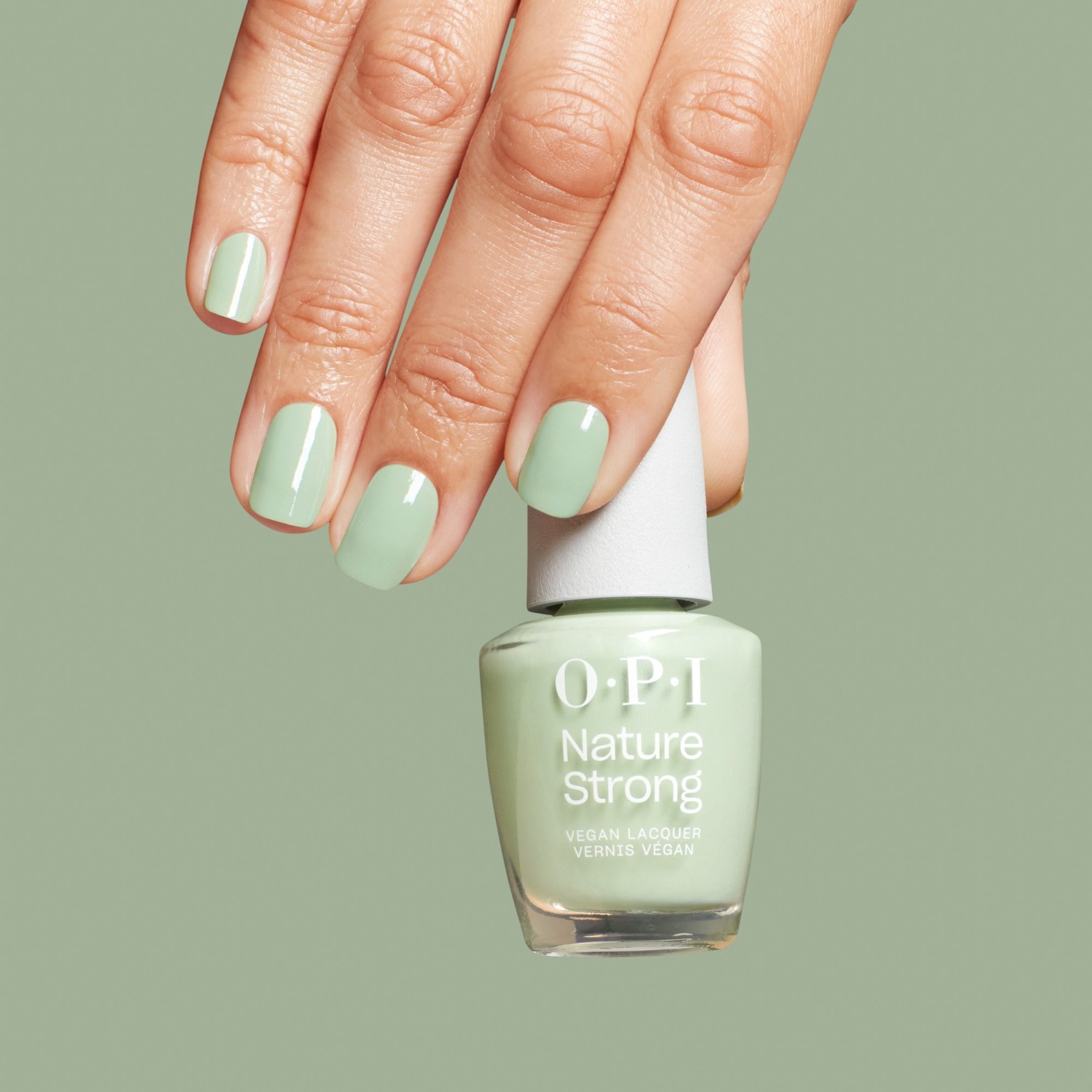 Лак для ногтей nature strong vegan Opi, sage it for later, объем 15 мл — фото 4