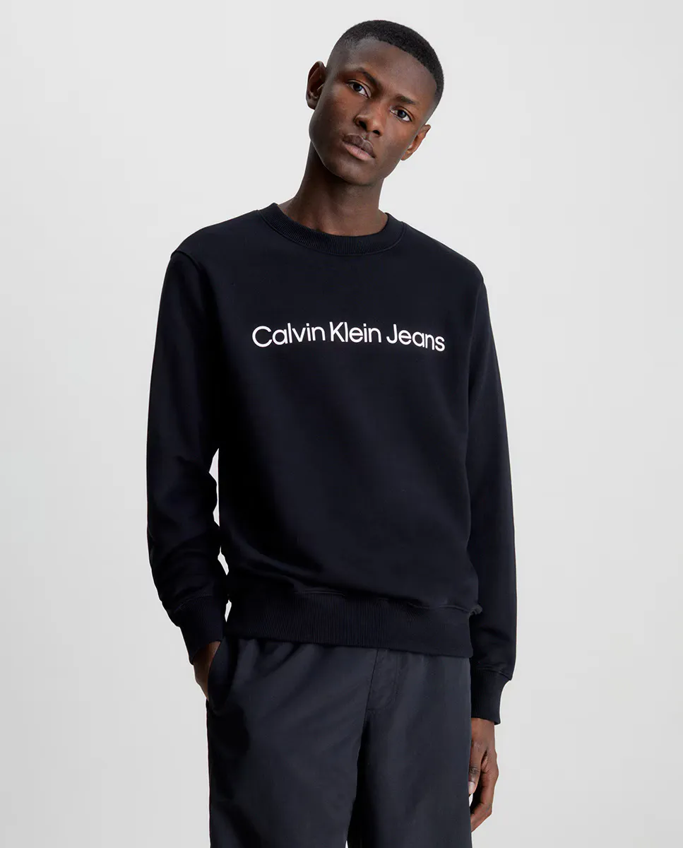 

Мужская толстовка CKJ с круглым вырезом Calvin Klein Jeans, черный