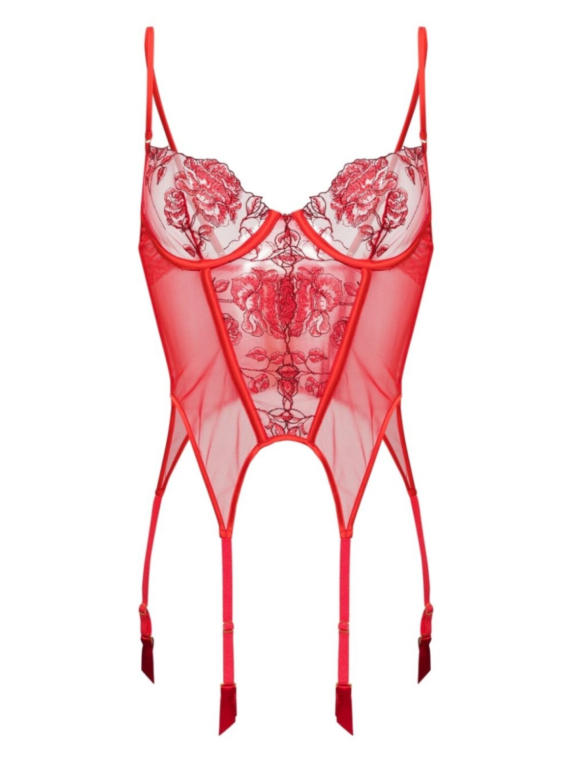 

Kiki de Montparnasse кружевное боди Dominique, красный