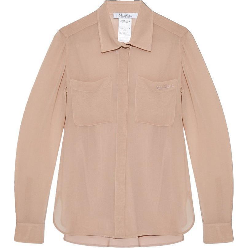

Max Mara Ercole Шелковая Рубашка MaxMara, Розовая