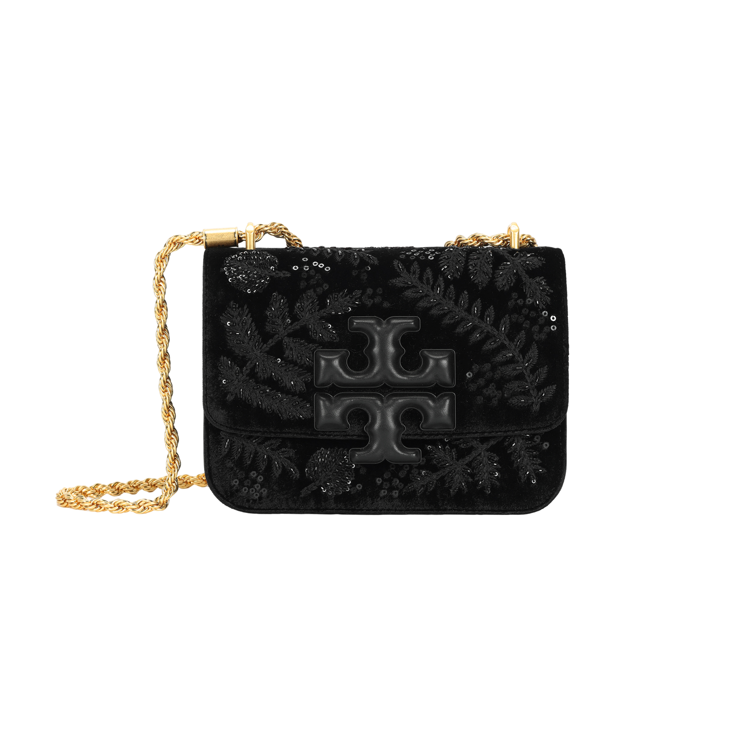 

TORY BURCH Сумка через плечо Eleanor Velour, женская, черная