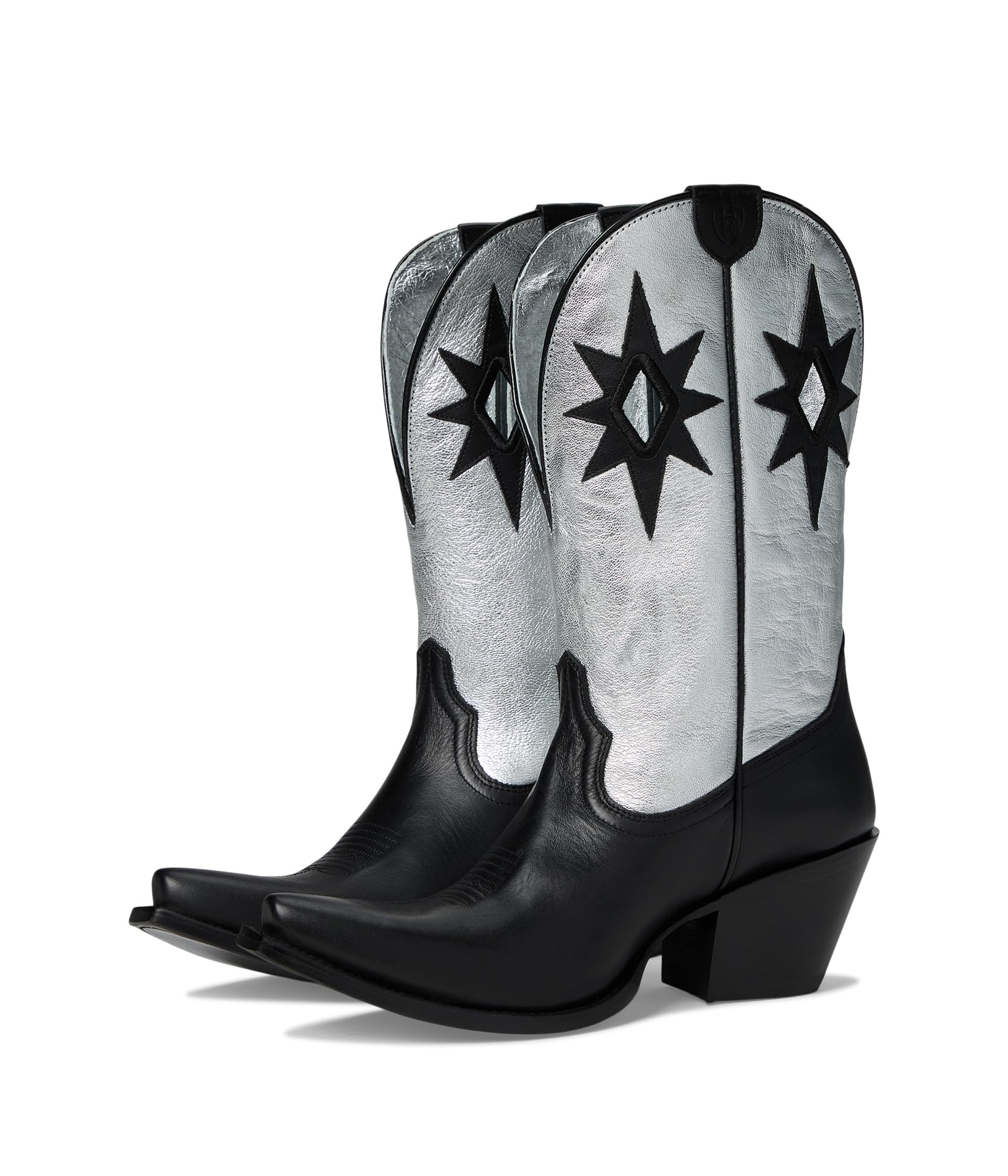 Сапоги женские Ariat Starlight ковбойский с острым носком, серебряный/черный