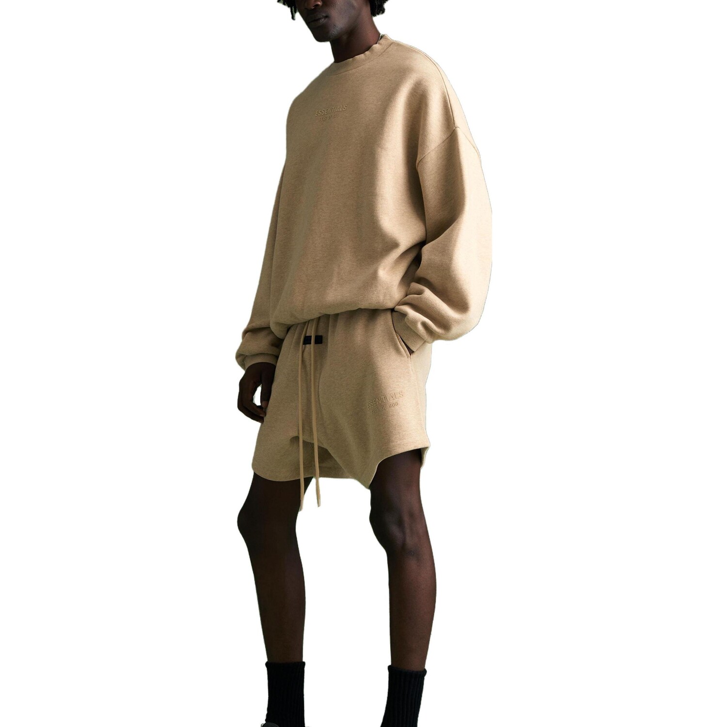 Свитшот Fear Of God Essentials, цвет Gold Heather — фото 3