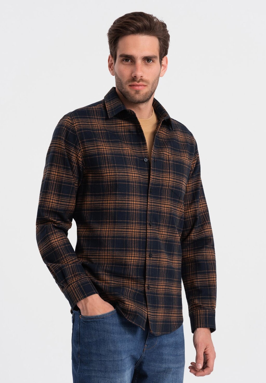 

Рубашка LEISURE SHCS Ombre, темно-синий