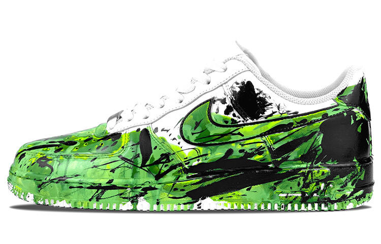 

Кроссовки Nike Air Force 1 Skateboard Shoes Women's Low-Top White/Green Black